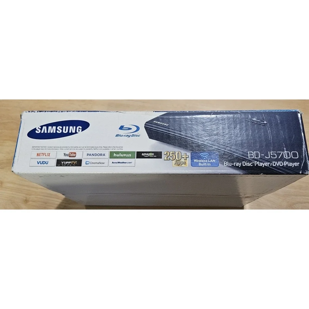Samsung BD-J5700 Blu-ray DVD Player WiFi Smart 250+ Apps Open Box Complete